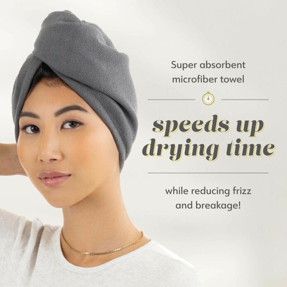 Drybar Dry Martini Microfiber Hair Wrap Towel Turban Curly - Picture 3 of 6